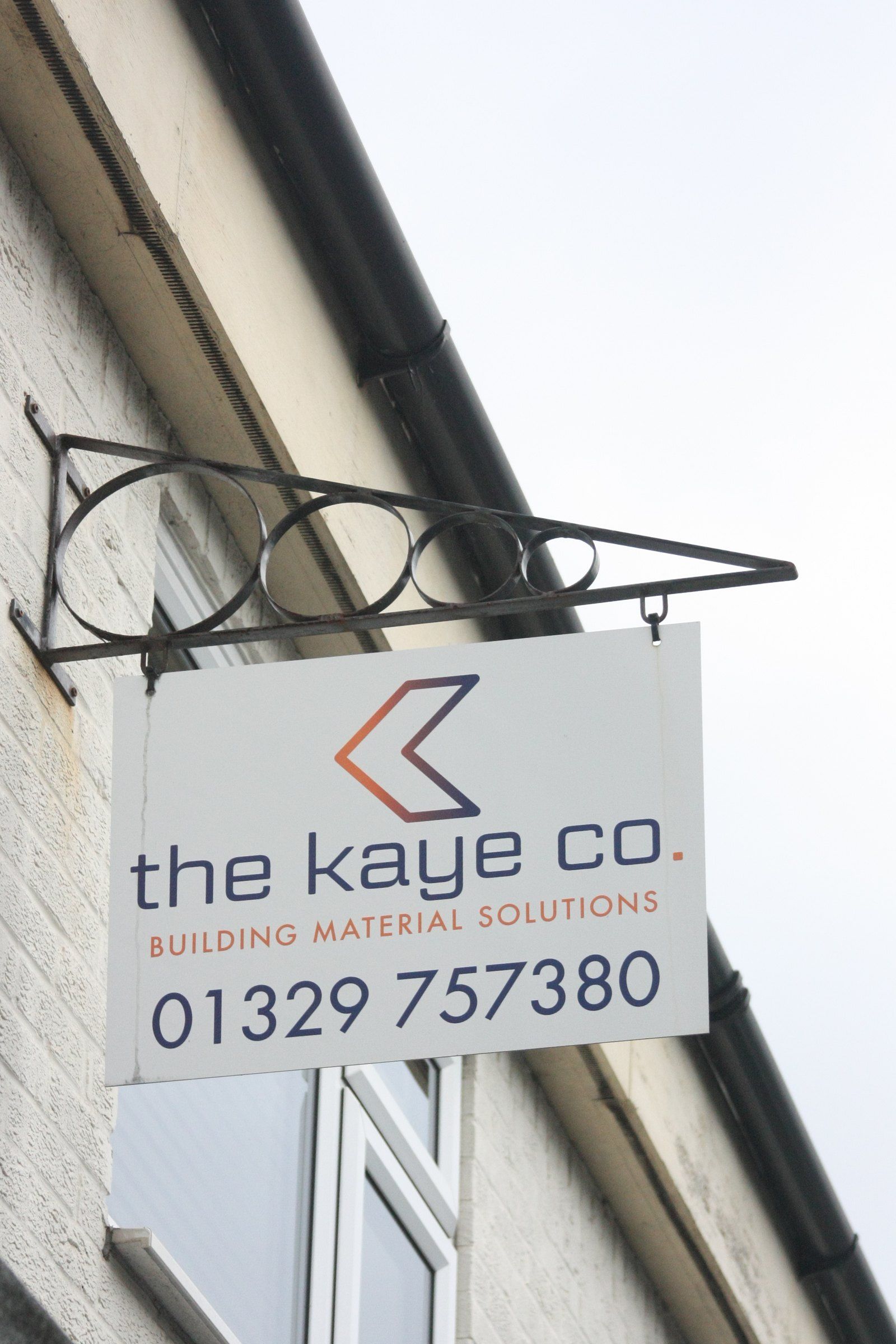 The Kaye Co sign outside the office in Wickham